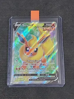Pokemon Evolving Skies "Flareon V" 169/203 / Ultra Rare / Near Mint - Image 3