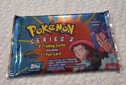 Pokemon Topps TV Animation Series 2 Pack - Sealed, Vintage (2000), Blue Logo - Image 1