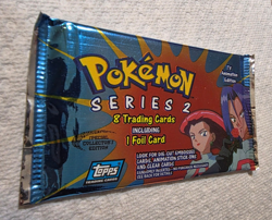 Pokemon Topps TV Animation Series 2 Pack - Sealed, Vintage (2000), Blue Logo - Image 2