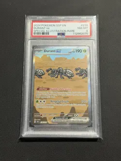 2024 Pokemon SV Surging Sparks - SSP EN #236/191 Durant Ex PSA 8 - Image 1