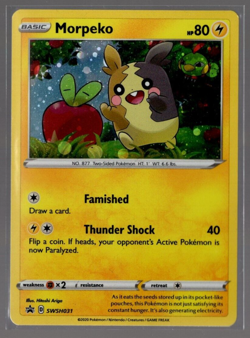 Morpeko SWSH31 Holographic Black Star Promo Pokemon TCG Near Mint - Image 1