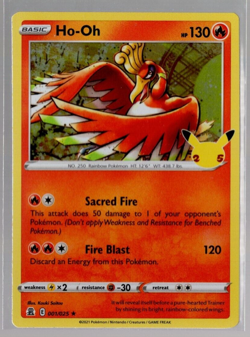 Ho-Oh 1/25 Holo Rare 25th Anniversary Celebrations Pokemon TCG Near Mint - Image 1