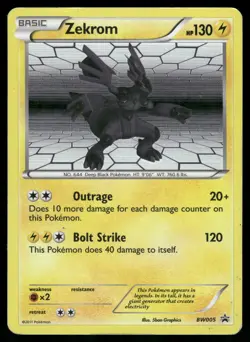 Zekrom #BW005 Pokemon Black and White Promos Holo HP - Image 1