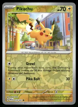 Pokemon Pikachu 018/091 Paldean Fates Cosmos/Reverse Holo Costco EXCLUSIVE VLP - Image 1
