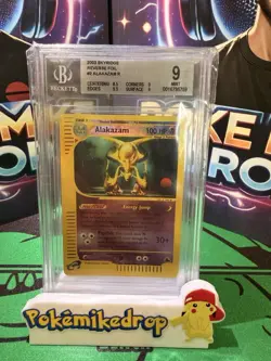 2003 Pokemon Skyridge Alakazam Reverse Holo #2 BGS 9 Mint - Image 1