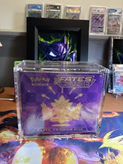 Pokemon XY Fates Collide Elite Trainer Box Factory Sealed New W/ Acrylic Case 820650801235 - Image 1