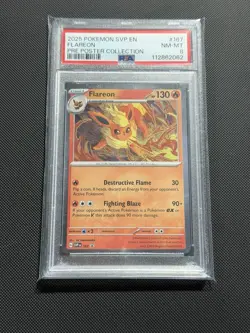 Flareon 167 PSA 9 Cosmos Holo 2025 Pokemon Scarlet & Violet - Image 1