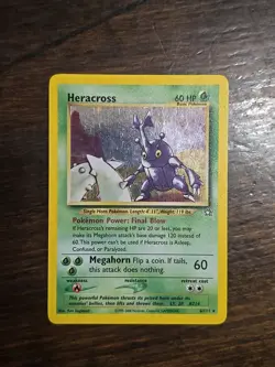 Heracross 6/111 Pokemon TCG Neo Genesis Holo Rare WotC NM - Image 1