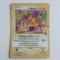 Birthday Pikachu 24/53 Pokemon TCG Celebrations Classic Collection - Image 1