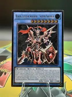 Yu-Gi-Oh Black Luster Soldier - Super Soldier DOCS-EN042 Ultimate Rare 1st Ed NM - Image 1
