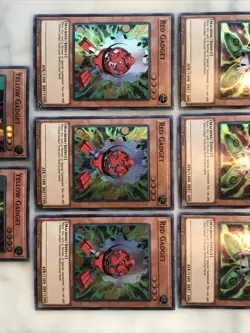 Yu-Gi-Oh! “GREEN,RED,YELLOW,GOLD and SILVER GADGETS” 3ea. Lot of 18 NM - Image 3