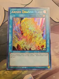 Yugioh! Armed Dragon Flash x 3 - 1st ed Secret Rare - BLVO-EN051 - NM - Image 1