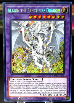 Albion the Sanctifire Dragon CYAC-EN035 - Secret Rare 1st Edition NM (Yu-Gi-Oh) - Image 1