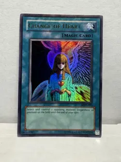 Yu-Gi-Oh! TCG Change of Heart Metal Raiders MRD-E060 Unlimited Ultra Rare - Image 2