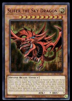 Yu-Gi-Oh TCG Slifer the Sky Dragon #EGS1-EN001 Slifer the Sky Dragon UR,1st Ed. - Image 1