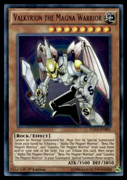 Yu-Gi-Oh TCG #YGLD-ENB01 Valkyrion Magna Warrior UR,1st Ed. NM - Image 1