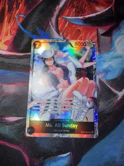 Ms. All Sunday OP14-084 The Azure Sea's Seven Foil Near Mint One Piece TCG - Image 1