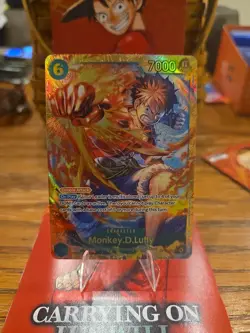 One Piece TCG Carrying On His Will Monkey.D.Luffy SEC OP13-118 English [1] - Image 1