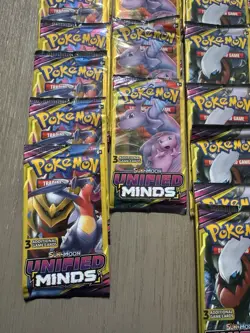 28 Pokemon Sun And Moon Unified Minds 3 Card Booster Pack W Display Box - Image 3