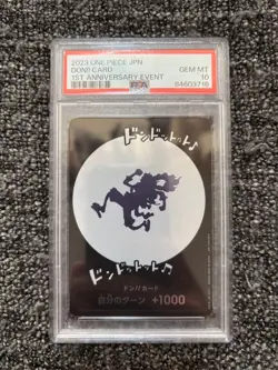 NikaDon Gear5 Luffy Don Card Promo PSA10 Authentic Trading Card Rare - Image 1