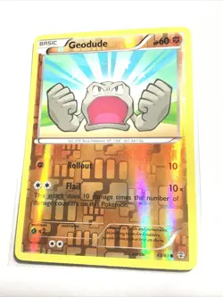 GEODUDE - 43/83 - XY GENERATIONS - Reverse Holo - Pokemon Card - NM - Image 1