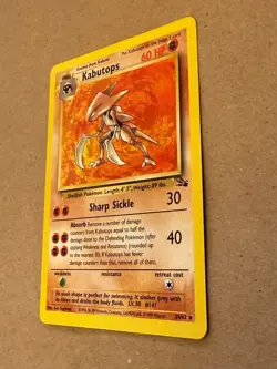 Kabutops 24/62 Fossil Unlimited Regular Pokemon Card NM - Image 3
