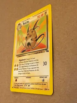 Raichu 29/62 Fossil Unlimited Regular Pokemon Card NM - Image 3