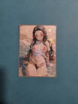 Beautiful Waifu Card -Nezuko-Goddess ACG Custom DIY Fan Art Card - Image 1