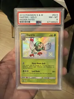 Lot of 3 Sealed Graded Cards: 1994 Power Rangers, JP Pokemon Pack, PSA 8 Dartrix - Image 2