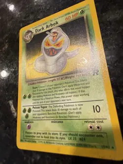 DARK ARBOK W Stamp Pokemon Card Promo - Team Rocket 19/82 NM Excellent condition - Image 3