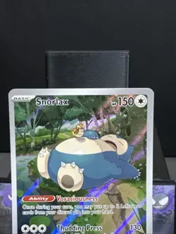 Pokemon Card Snorlax SVP EN 051 Scarlet & Violet 151 Promo Holo Crimp Error NM - Image 2