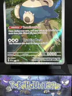 Pokemon Card Snorlax SVP EN 051 Scarlet & Violet 151 Promo Holo Crimp Error NM - Image 3