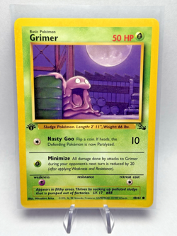 1st Edition Grimer 48/62 Fossil Set Rare Vintage 1999 Pokemon Card - Near Mint - Image 1