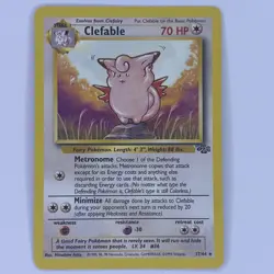 Clefable Jungle Set 17/64 Rare Non Holo Pokemon Card Excellent 1999 LP - Image 1