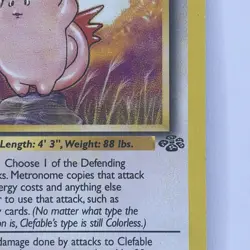 Clefable Jungle Set 17/64 Rare Non Holo Pokemon Card Excellent 1999 LP - Image 4