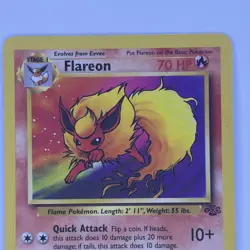 Pokemon TCG Card Flareon 19/64 Jungle Set Non-Holo Rare WOTC Vintage - Image 2
