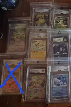 All 16 graded Slabs Lot Pokemon TCG Cards - Image 1