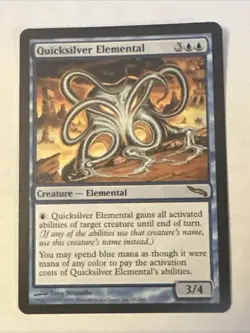 Quicksilver Elemental X1 Mirrodin NM Condition See Pics Front Back - Image 1