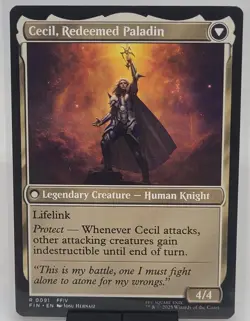 Cecil, Dark Knight - Cecil, Redeemed Paladin MTG - NM- Final Fantasy Legendary - Image 2