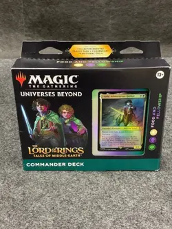 MTG Lord of the Rings Food and Fellowship Commander Deck Box Is Worn 195166205052 - Image 1