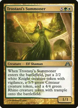 1x Trostani's Summoner - NM English MTG - Dragon's Maze - Image 1