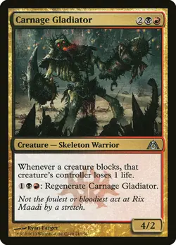 1x Carnage Gladiator - NM English MTG - Dragon's Maze - Image 1