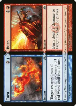 1x Turn // Burn - NM English MTG - Dragon's Maze - Image 1