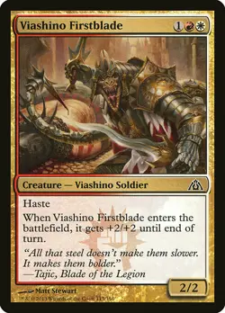 1x Viashino Firstblade - NM English MTG - Dragon's Maze - Image 1