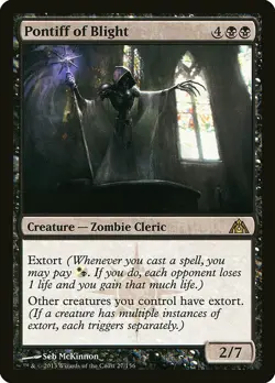 1x Pontiff of Blight - NM English MTG - Dragon's Maze - Image 1