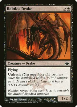 1x Rakdos Drake - NM English MTG - Dragon's Maze - Image 1
