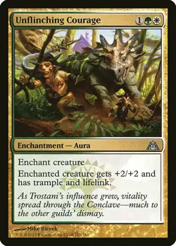 1x Unflinching Courage - NM English MTG - Dragon's Maze - Image 1