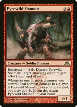 1x Pyrewild Shaman - NM English MTG - Dragon's Maze - Image 1