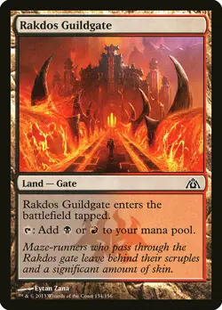 1x Rakdos Guildgate - NM English MTG - Dragon's Maze - Image 1