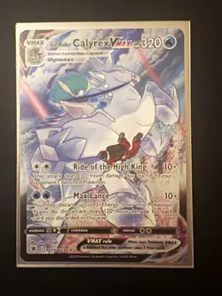 Pokemon Ice Rider Calyrex VMAX TG15/TG30 Astral Radiance Trainer Gallery Holo NM - Image 2